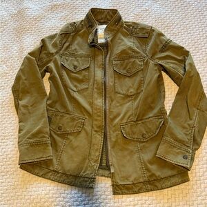 Vintage Y2K Abercrombie & Fitch Utility Outerwear Military Jacket Size Medium